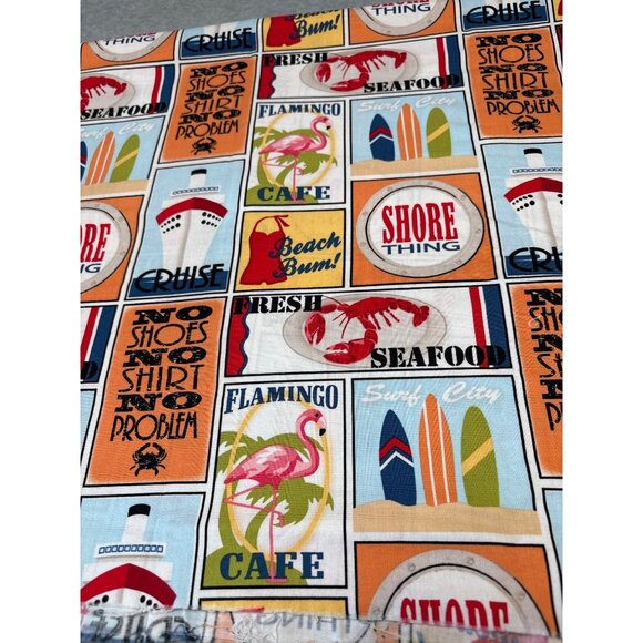Shore Thing By Emily Herrick Cotton Fabric Panel 28" x 42" - Picture 1 of 8
